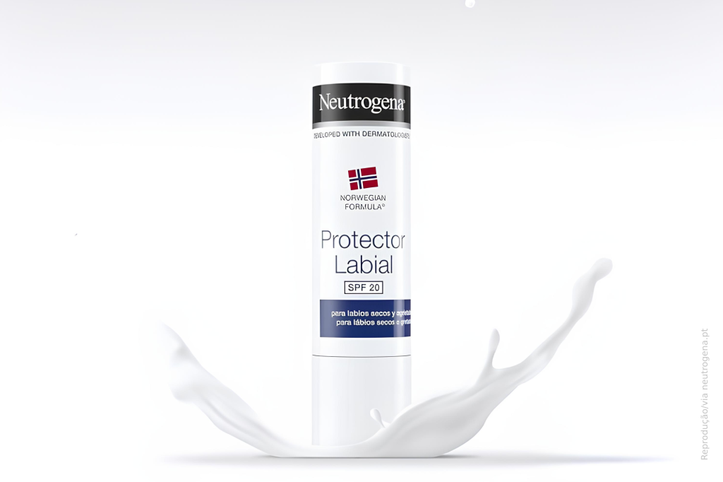 Batom cieiro NEUTROGENA com FPS 20 – proteção e hidratação intensa para lábios ressecados e expostos ao frio
